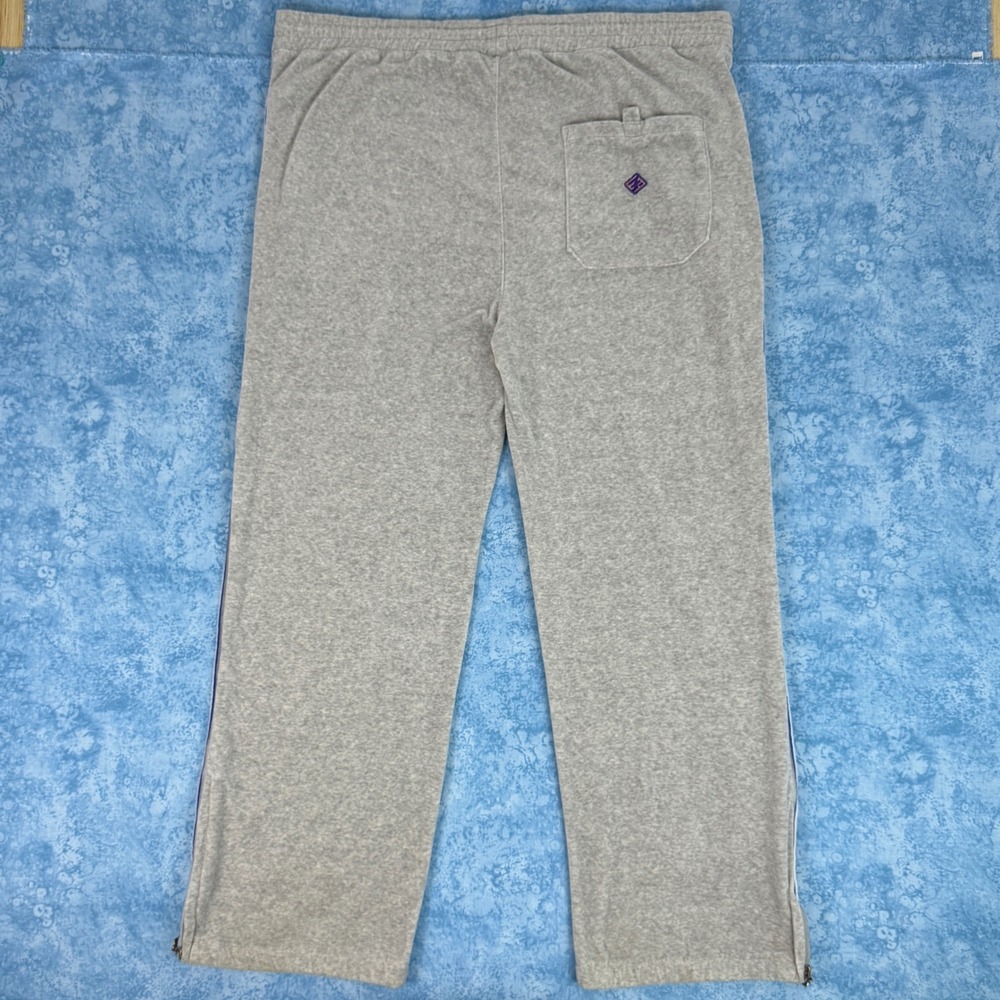 Enyce Mens Baggy Sweatpants Zipper Joggers XL Y2K Side Stripe White Red Blue - Picture 11 of 12